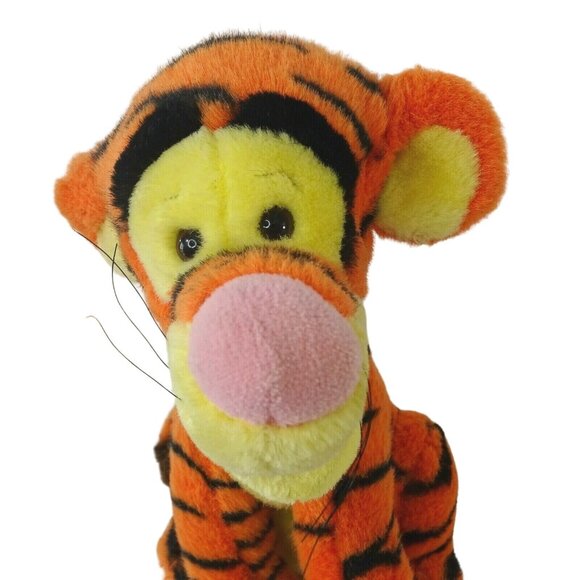 Vintage Tigger Winnie the Pooh Plush Stuffed Toy Curly Tail Orange 11 inch - Picture 4 of 8